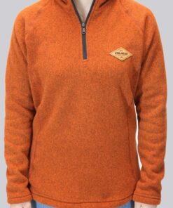 Alternative view of Buzo Sweater Fleece Basic Naranja