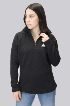 Buzo Sweater Fleece Basic Negro