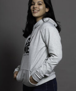 Alternative view of Buzo Hoodie Gris Claro