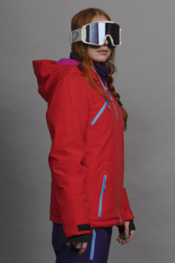 Alternative view of Campera Fagnano Rojo Cierre Azul Lady