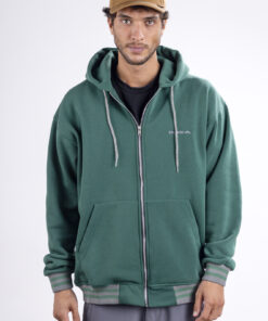 Campera City Jersey con Capucha Verde