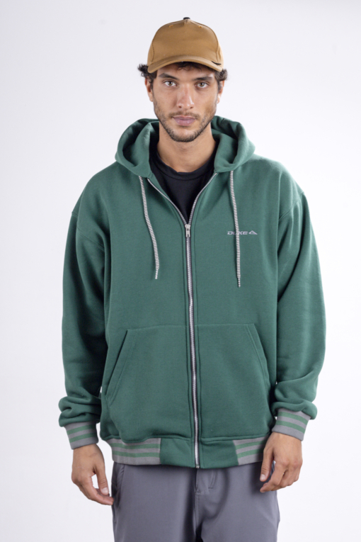 Campera City Jersey con Capucha Verde