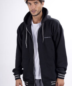 Alternative view of Campera City Jersey con Capucha Negro
