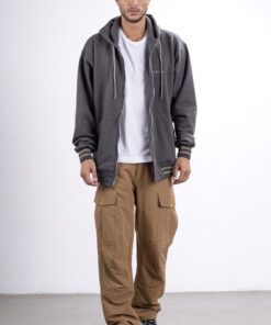 Alternative view of Campera City Jersey con Capucha Gris Oscuro