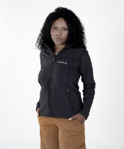Campera Grid Fleece Basic Negra