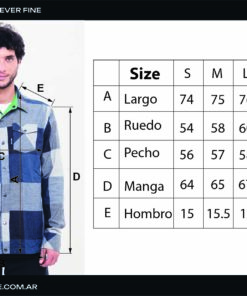Tabla de talles Camisa Reversible Rever Fine Verde
